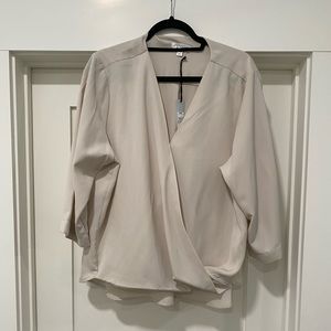 NWT professional faux wrap top